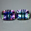 7.44 ct(2pcs)MATCHING PAIR Cushion(10.04 x 8.09 mm)Mystic Fire Topaz Gemstone