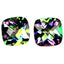 7.25 ct (2pcs) MATCHING PAIR Cushion (9.01 x 8.96 mm) Mystic Fire Topaz Gemstone
