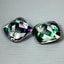 7.25 ct (2pcs) MATCHING PAIR Cushion (9.01 x 8.96 mm) Mystic Fire Topaz Gemstone