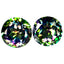 7.52 ct (2pcs) MATCHING PAIR 9 mm Round Cut Green Mystic Fire Topaz Gemstone