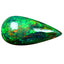5.84 ct Tremendous Pear Cabochon(22.01 x 10.76 mm)Ethiopian Flashing Black Opal