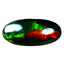 5.24 ct Awe-inspiring Oval Cabochon(19.52 x 9.11 mm)Flashing Black Opal Gemstone