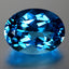 21.78 ct Shimmering Oval Cut (19.75 x 14.96 mm) Brazil Swiss Blue Topaz Gemstone