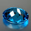 21.78 ct Shimmering Oval Cut (19.75 x 14.96 mm) Brazil Swiss Blue Topaz Gemstone