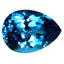 14.95 ct Super-Excellent Pear(17.69 x 12.92 mm)Brazil Swiss Blue Topaz Gemstone
