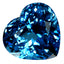 15.40 ct Awe-inspiring Heart (14.96 x 14.04 mm) Brazil Swiss Blue Topaz Gemstone