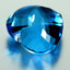 15.40 ct Awe-inspiring Heart (14.96 x 14.04 mm) Brazil Swiss Blue Topaz Gemstone