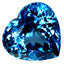 21.31 ct Five-star Heart Cut (16.42 x 15.79 mm) Brazil Swiss Blue Topaz Gemstone