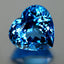 21.31 ct Five-star Heart Cut (16.42 x 15.79 mm) Brazil Swiss Blue Topaz Gemstone