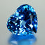 16.93 ct Five-star Heart Cut (15.36 x 14.33 mm) Brazil Swiss Blue Topaz Gemstone