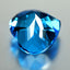 16.93 ct Five-star Heart Cut (15.36 x 14.33 mm) Brazil Swiss Blue Topaz Gemstone