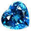 15.21 ct Charming Heart Cut (15.12 x 14.34 mm) Brazil Swiss Blue Topaz Gemstone