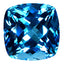 27.91 ct Superior Cushion (16.62 x 16.29 mm) Brazil Swiss Blue Topaz Gemstone