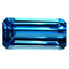 24.78 ct Best Emerald(21.91 x 10.76 mm)Brazil Swiss Blue Topaz Natural Gemstone
