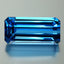 24.78 ct Best Emerald(21.91 x 10.76 mm)Brazil Swiss Blue Topaz Natural Gemstone