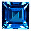 22.79 ct Great looking Princess (15.03 x 15.00 mm) Brazil Swiss Blue Topaz Stone