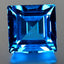22.79 ct Great looking Princess (15.03 x 15.00 mm) Brazil Swiss Blue Topaz Stone