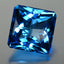 26.87 ct Eye-catching Princess(17.00 x 17.06 mm)Brazil Swiss Blue Topaz Gemstone