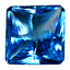 25.36 ct Pleasant Princess (16.95 x 16.88 mm) Brazil Swiss Blue Topaz Gemstone