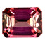 0.96 ct Octagon (6.64 x 5.05 mm) (Un-Heated) Mozambique Pink Tourmaline Gemstone