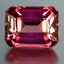 0.96 ct Octagon (6.64 x 5.05 mm) (Un-Heated) Mozambique Pink Tourmaline Gemstone