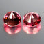 1.97 ct (2pcs) Resplendent MATCHING PAIR Round(6.09 x 6.05 mm) Pink Tourmaline