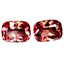 3.02 ct (2pcs) Phenomenal MATCHING PAIR Cushion (8.16 x 6.17 mm) Pink Tourmaline