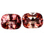 3.00 ct(2pcs)Eye-popping MATCHING PAIR Cushion(8.12 x 6.15 mm)Pink Tourmaline