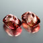 3.00 ct(2pcs)Eye-popping MATCHING PAIR Cushion(8.12 x 6.15 mm)Pink Tourmaline