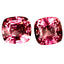 1.87 ct(2pcs)Superb MATCHING PAIR Cushion(6.40 x 6.17 mm)Pink Tourmaline Stone