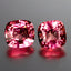 1.87 ct(2pcs)Superb MATCHING PAIR Cushion(6.40 x 6.17 mm)Pink Tourmaline Stone