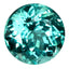 1.10 ct First-class Round (6.08 x 6.07 mm) Brazil Paraiba Blue Apatite Gemstone