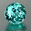 1.10 ct First-class Round (6.08 x 6.07 mm) Brazil Paraiba Blue Apatite Gemstone