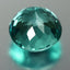 1.10 ct First-class Round (6.08 x 6.07 mm) Brazil Paraiba Blue Apatite Gemstone