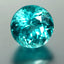 1.08 ct Excellent Round (5.97 x 5.92 mm) Brazil Paraiba Blue Apatite Gemstone