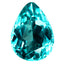 1.44 ct Pretty Pear(8.19 x 6.07 mm)Brazil Paraiba Blue Apatite Natural Gemstone