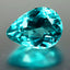 1.44 ct Pretty Pear(8.19 x 6.07 mm)Brazil Paraiba Blue Apatite Natural Gemstone