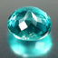1.21 ct Shimmering Oval (6.67 x 5.99 mm) Brazil Paraiba Blue Apatite Gemstone