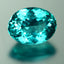 1.09 ct Awe-inspiring Oval (7.18 x 5.49 mm) Brazil Paraiba Blue Apatite Gemstone