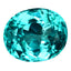 1.12 ct Pleasant Oval Cut (6.68 x 5.58 mm) Brazil Paraiba Blue Apatite Gemstone
