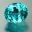 1.12 ct Pleasant Oval Cut (6.68 x 5.58 mm) Brazil Paraiba Blue Apatite Gemstone