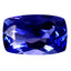 1.66 ct AAAA Fantastic Cushion (9.05 x 5.66 mm) Purplish Blue Tanzanite Gemstone
