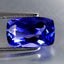 1.66 ct AAAA Fantastic Cushion (9.05 x 5.66 mm) Purplish Blue Tanzanite Gemstone