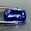 1.52 ct AAAA Supreme Cushion (9.02 x 5.49 mm) Purplish Blue Tanzanite Gemstone