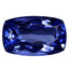 1.49 ct AAAA Stunning Cushion (8.65 x 5.37 mm) Purplish Blue Tanzanite Gemstone