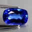 1.16 ct AAAA Topnotch Cushion (8.17 x 5.41 mm) Purplish Blue Tanzanite Gemstone
