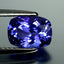 1.48 ct AAAA Romantic Cushion (7.85 x 5.72 mm) Purplish Blue Tanzanite Gemstone
