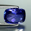 1.48 ct AAAA Romantic Cushion (7.85 x 5.72 mm) Purplish Blue Tanzanite Gemstone