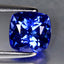 1.53 ct AAAA Stunning Cushion (6.51 x 6.28 mm) Purplish Blue Tanzanite Gemstone