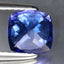 1.53 ct AAAA Stunning Cushion (6.51 x 6.28 mm) Purplish Blue Tanzanite Gemstone